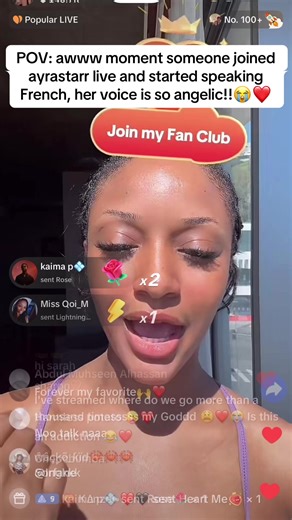 Ayra Starr Speaks French Live – AWW Moment!