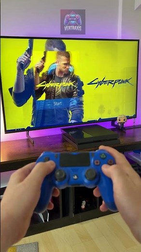 Testing 🌆 Cyberpunk 2077 on PS4 #cyberpunk2077 #ps4