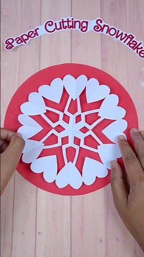 ✂️❄️ Simple Paper Cutting Snowflake – Fun and Easy DIY Craft for Kids and Beginners!