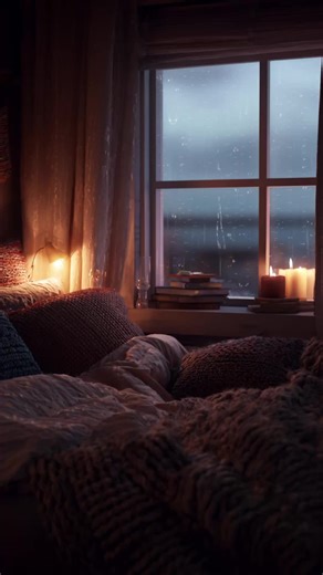 Just rain, wind, and candlelight tonight 🕯️ | Rain Videos