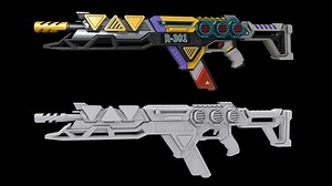 【次世代PBR全流程】枪械建模建模讲解，R301游戏模型制作，低模布线卡线，模型UV拆分，贴图烘焙，次世代材质