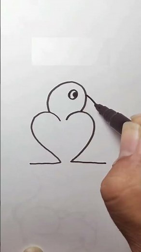 How to draw a Bird | How to draw a Sparrow in easy way | step by step easy Drawing for beginners |