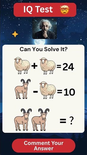 Can You Solve This Sheep & Goat Puzzle? 🤯 Only Geniuses Get It Right! #mathpuzzle #iqlegend #puzzle
