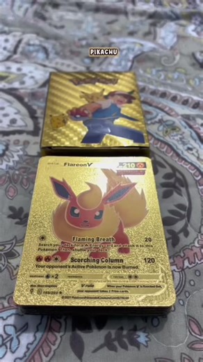 Collectible Pokemon Gold and Black Foil Cards