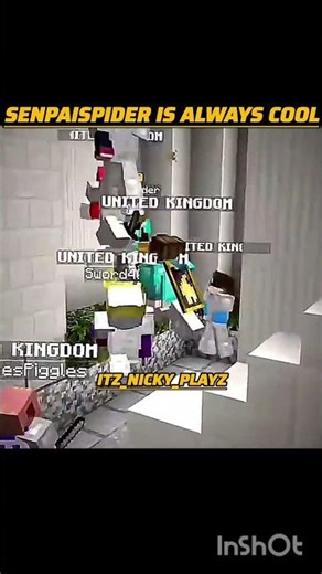 senpaispider Best PVP ❌#shorts #trending #minecraft