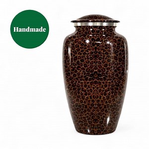 Leopard Print Cremation Urn for Human Ashes – Funeral Urn With Velvet Bag - Etsy