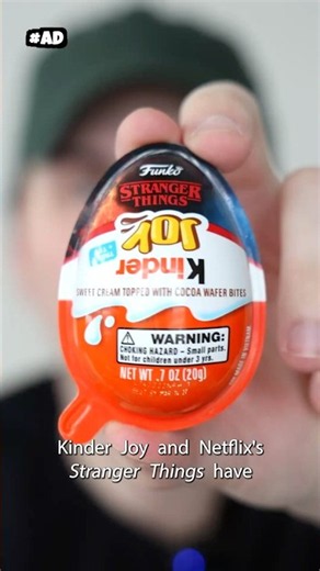 Straight from the upside down! #ad Limited Edition Kinder Joy x Stranger Things eggs