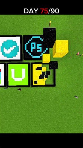 Minecraft Art (Expedia Logo) #minecraft #gaming #shorts