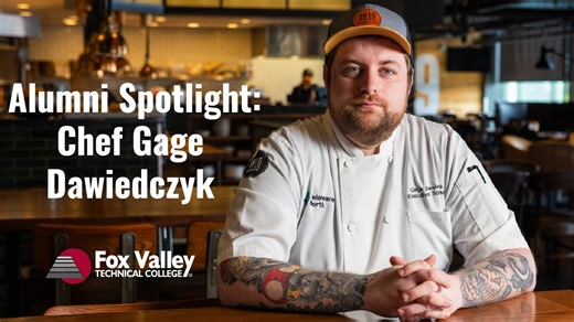 Gage Dawiedczyk didn’t set out to become a chef. At 14, he was washing dishes at a local diner to earn some spending money. But one hectic Friday morning changed everything when two cooks walked out during the breakfast rush, and Gage was suddenly thrown onto the line. That moment sparked a passion that led him to FVTC's Culinary Arts program and ultimately to Lambeau Field, where he now serves as Executive Chef of Restaurants inside the iconic Packers stadium. Read Chef Gage's Alumni Spotlight 