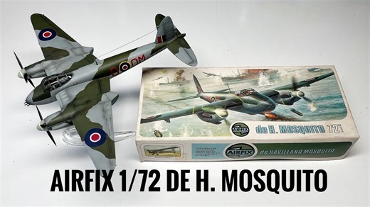 Airfix老古董 1/72 蚊式战斗机模型制作