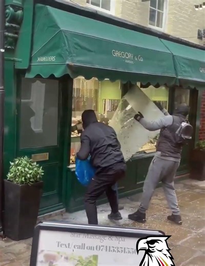 Unbelievable: A burglary at a jeweler's, in broad daylight, in front of an audience!