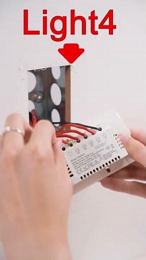 INSTALLATION|MOES Smart 4 Gang WiFi Switch with No Neutral Wire|How to install a capacitor#moes