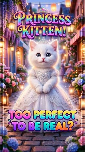 Don’t Blink 😳 This Cute Princess Kitten Will Steal Your Heart 💖 #Shorts #satisfying #resinart #diy