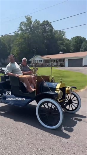 It was our first time riding in my grandpa’s 1912 Model T, four cylinder with a mother-in-law seat. As of today, the coolest car on the road.  He purchased the frame back in the 1970’s, and he’s been | Fahey Hooks | Facebook