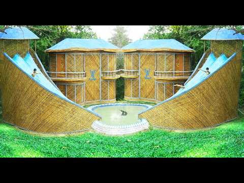 Building the Most Incredible Mud Villa & pool in 75 Days With Bamboo & Clay [Full Video]