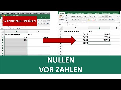 Nullen vor Zahlen und Nummern hinzufügen l Excel-Trick I Excelpedia