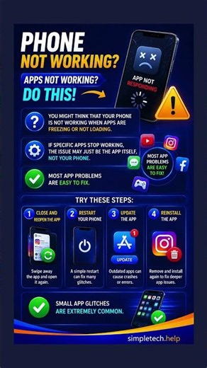 How To Fix Phone Not Working: Apps | SimpleTech Help #notworking #phone #troubleshooting