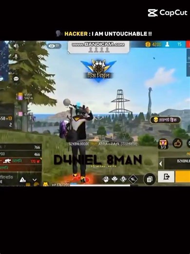 Hacker FF vs Normal player#Hack#Hacker#FF