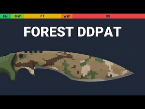 Kukri Knife Forest DDPAT - Skin Float And Wear Preview