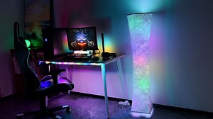 Watch RGB Floor Lamp with Remote Control & Color-Changing Function on Amazon Live