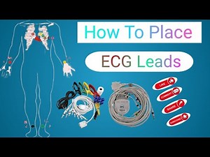 How to place ECG Leads on patients| ECG Leads Placement | 12 leads ECG acquisition system