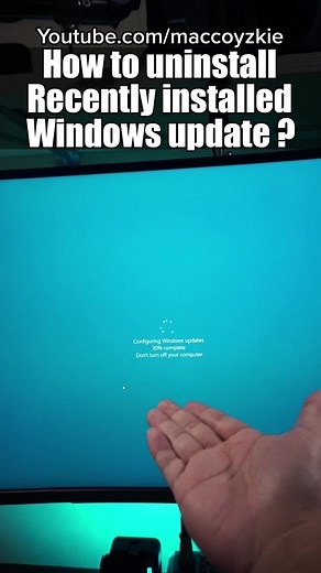 How to Uninstall windows update? #pc #tricks #tips #noob #basic #tutorial #remove #uninstall #windows #update #win10 #win11