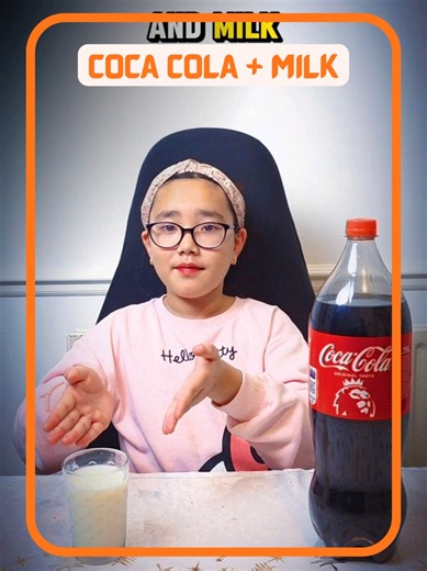Wait for the reaction! 🥛🥤 What happens when you mix milk and Coca-Cola? The science behind this is wild! The acid in Coke binds with the milk proteins and they separate - creating this crazy visual effect. Chemistry in action! 💬 Drop a comment: What other drink combos should I try next? #scienceexperiment #STEMeducation #sciencefacts #KidsScience #stemforkids