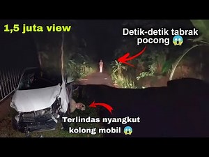 VIRAL!!! detik-detik pocong ditabrak pengendara mobil sampe gepeng 😱 bareng sura blendong #motovlog