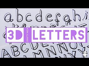 HOW TO DRAW 3-D LETTERS (STEP BY STEP)* Trick to write tridimensional letters