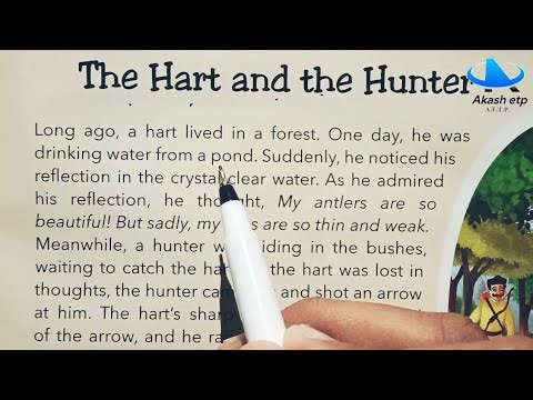 The Hart and the Hunter | English reading practice | english padhna kaise sikhe | English stories