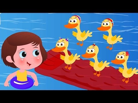 Five little Ducklings | Kids Tv Nursery Rhymes For Children | Cartoon Videos For Toddlers |