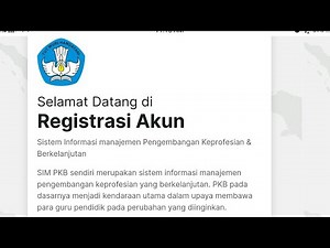 REGISTRASI AKUN SIM PKB MENGGUNAKAN NOMOR UKG & TANGGAL LAHIR