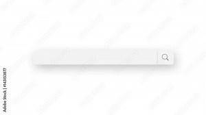 Internet web page with search bar