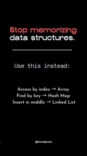 Stop Memorizing Data Structures! #coding #programming #learncoding