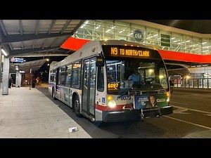 CTA Ride 2015 NovaBus LFS (8079) on Route N9 Ashland to North/Clark