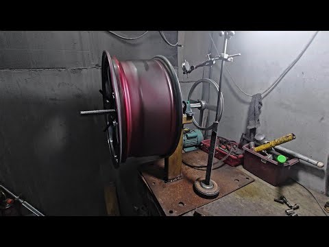 DIY wheel polishing machine | Rim spinner rim rotating machine wheel balancing