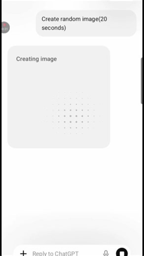 I asked chatgpt to create random image in 20 seconds