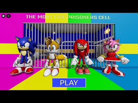 SONIC BARRY'S PRISON RUN! SCARY OBBY Full Gameplay #roblox