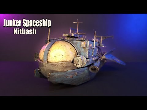 Junker Spaceship - Kitbash from trash