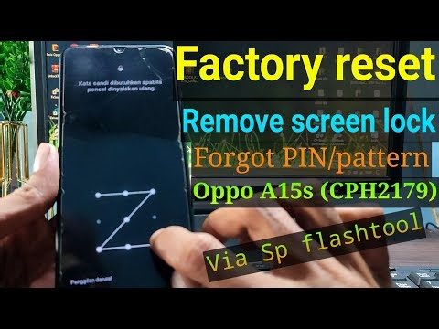 Factory Reset Oppo A15s (CPH2179) Via Sp flashtool || Oppo A15s pattern lock remove