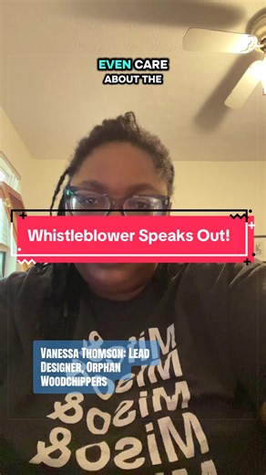It’s very important that I take my stand here and now 😔 ##Whistleblower