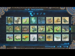 The Legend of Zelda: Breath of the Wild - COMPLETE Hyrule Compendium [SPOILERS]