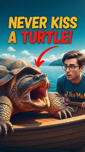 NEVER KISS A SNAPPING TURTLE! Crazy animal fact you need to know
