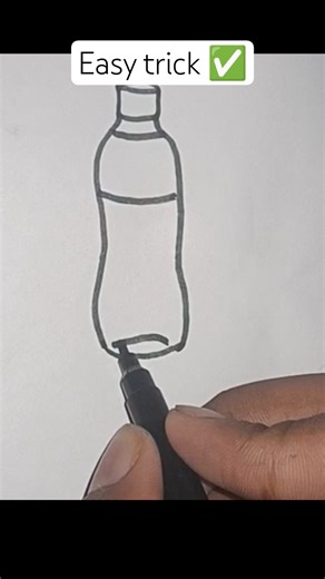 How to draw a bottle #howtodraw #easydrawing #tutorial