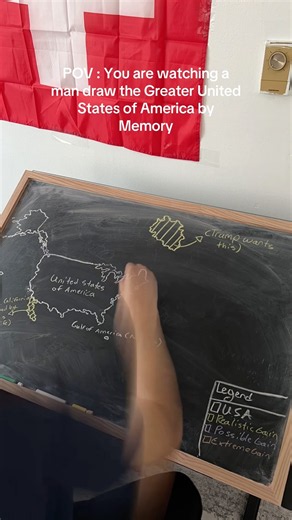 Drawing The Greater United States Of America From Memory