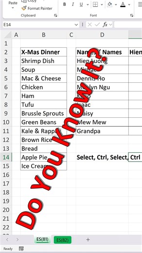 Amazing Excel Selection Keyboard Shortcut. Do You Know It? Excel Short 81