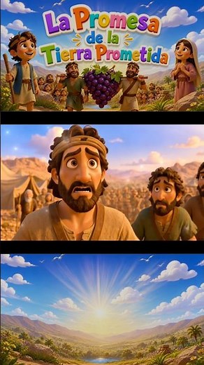 🌈🍇 La Promesa de la Tierra Prometida | Historia Bíblica para Niños ✨