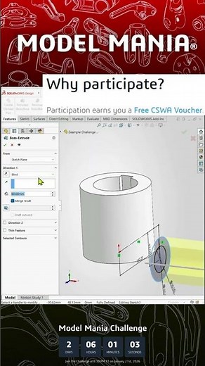 Model Mania 2026 Free Voucher CSWA #modelmania #solidworks