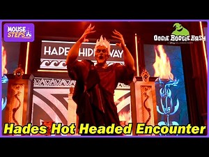 Hades at Oogie Boogie Bash Gets Fired Up and Turns Red - Disneyland Resort - Halloween Time 2024