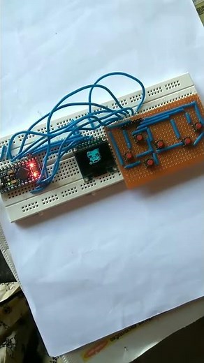 DIY 8-bit game on a breadboard using arduino pro micro.